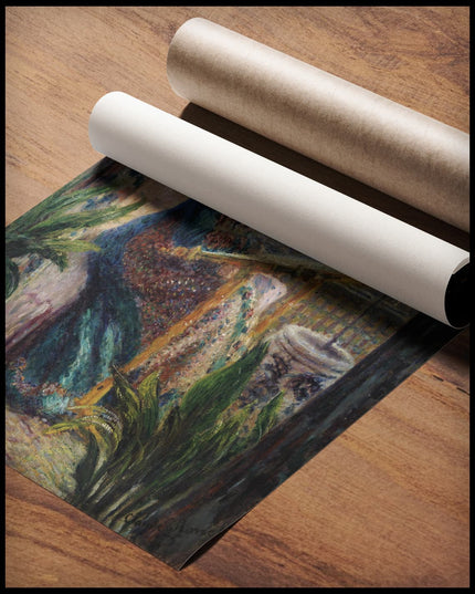 Madame Monet Embroidering