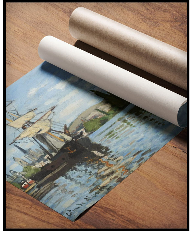 Ships Riding on the Seine at Rouen