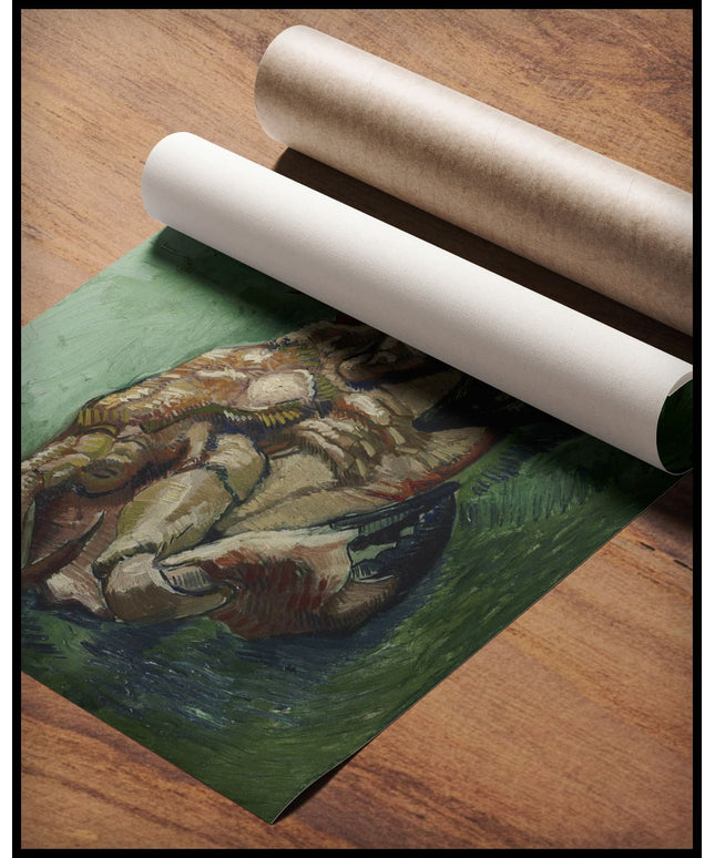 Krebs, auf dem Rücken liegend