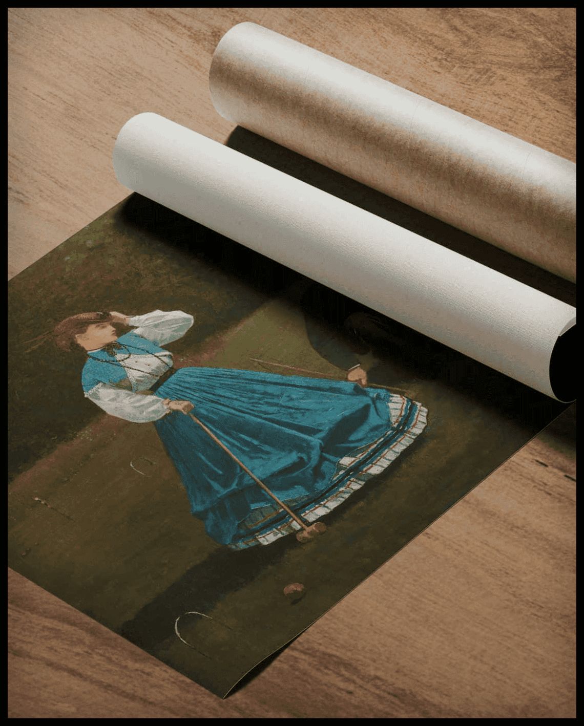 Scène de croquet