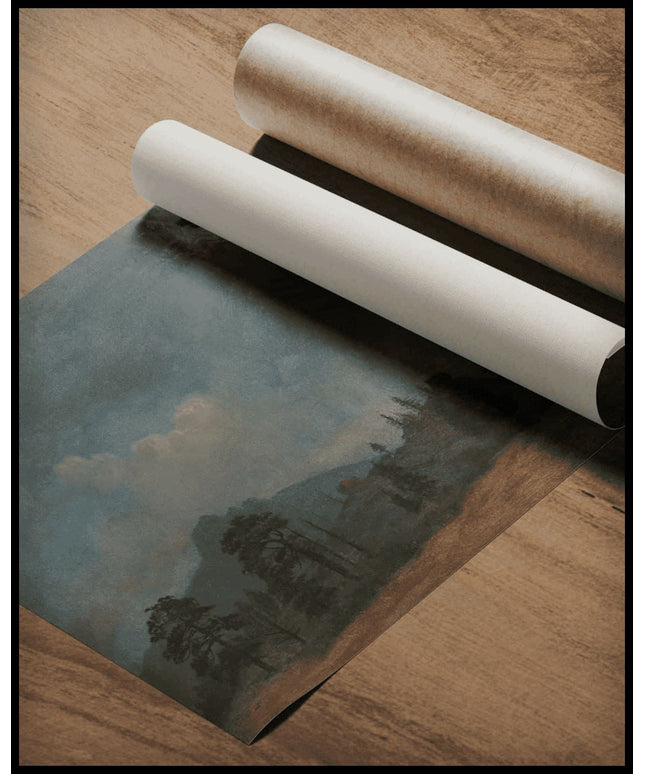 Fir Trees And Storm Clouds