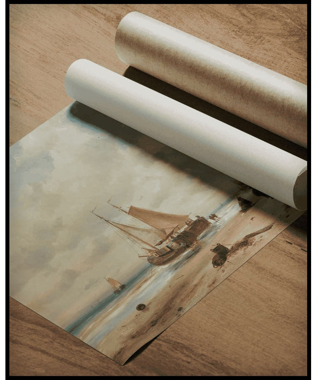 Fisherfolk On The Beach