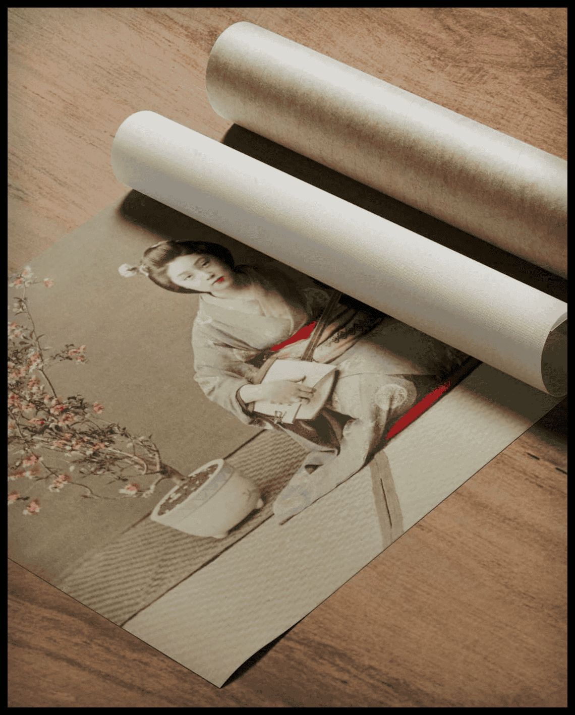 Geisha Playing Samisen