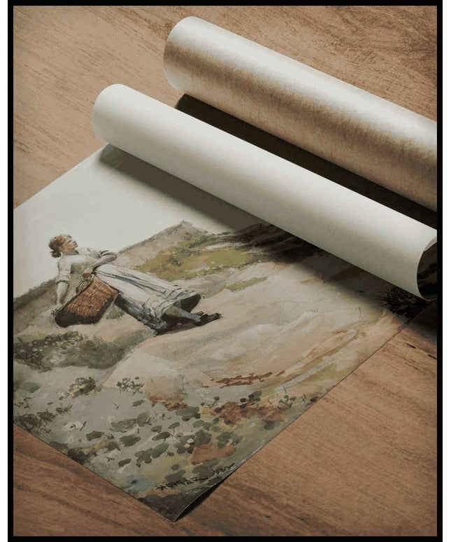Girl Carrying A Basket