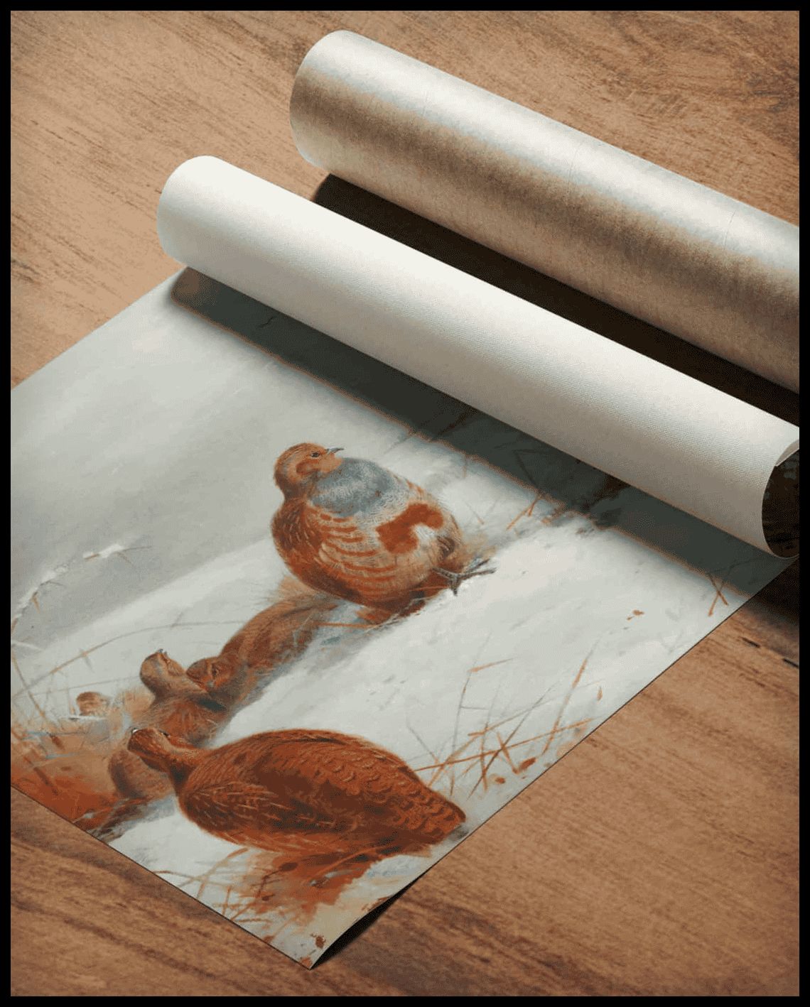 Rebhühner Poster