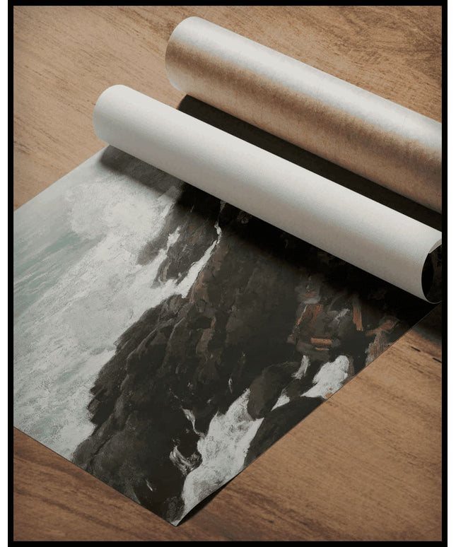 High Cliff Coast Of Maine