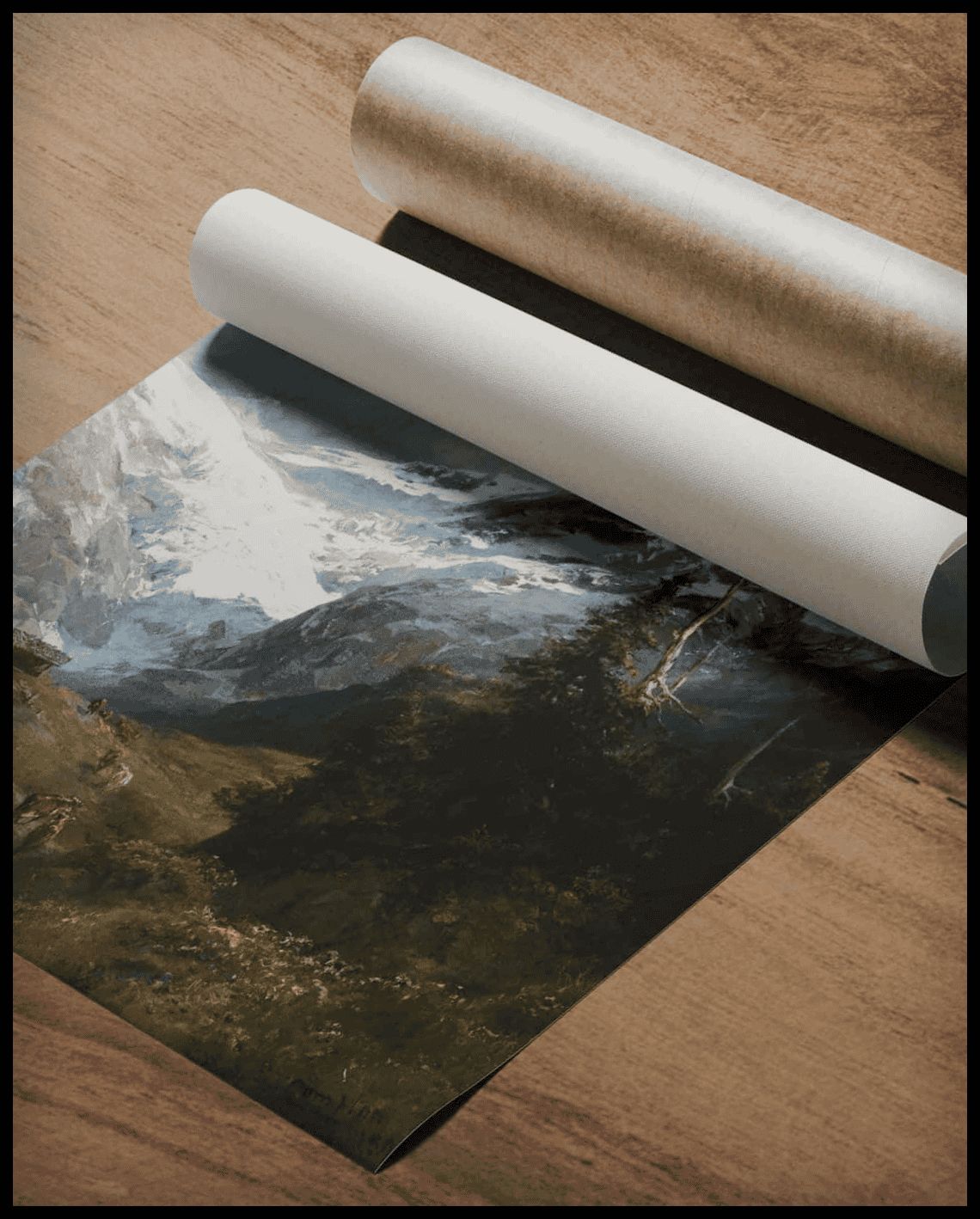 High mountain landscape with glacier