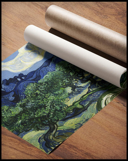 Olive Trees with Les Alpilles