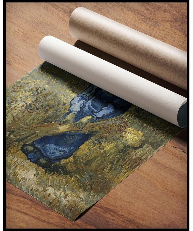 Die Garbenbinderin (nach Millet)