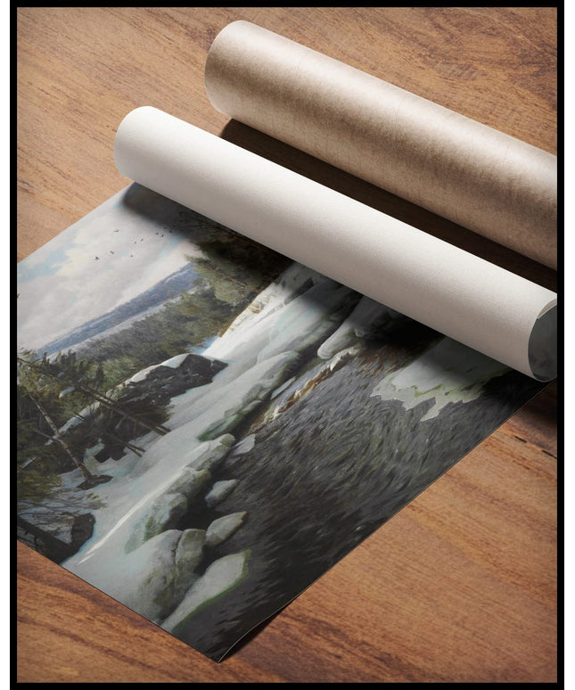 Ein Apriltag mit Schneeschmelze