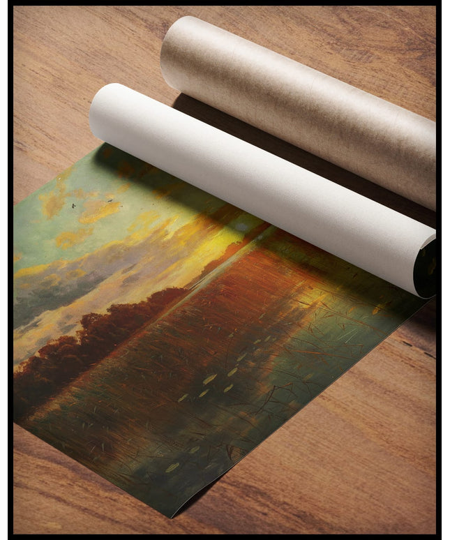 Sonnenuntergang über einem dänischen Fjord