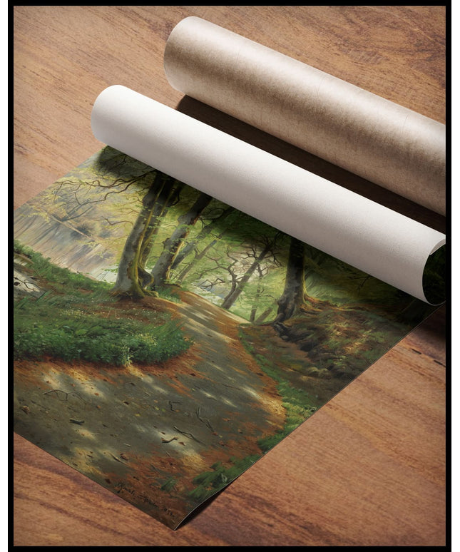 Waldpfad an einem Bach