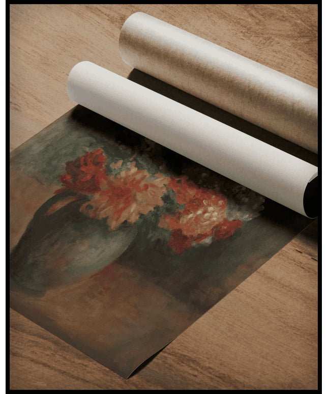 Géraniums Et Lilas Blancs