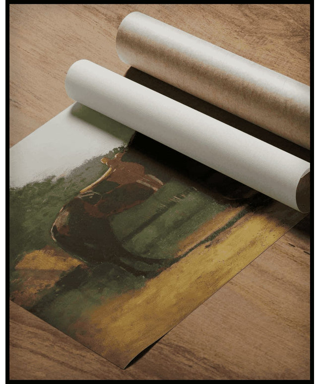 Saddle Horse In Farm Yard