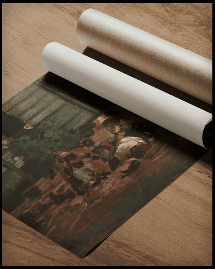 Sketch Of A Cottage Yard