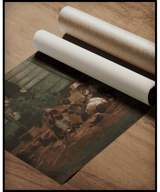 Sketch Of A Cottage Yard