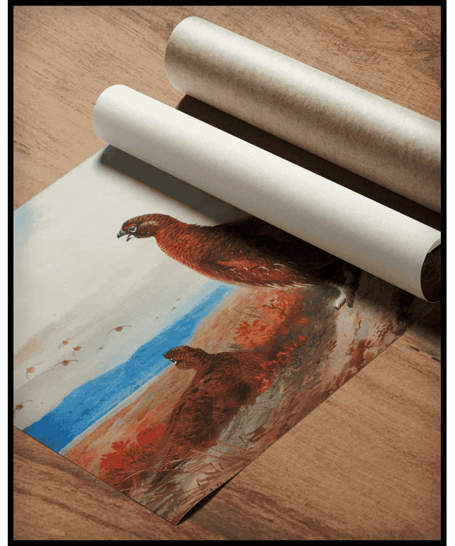 Moorschneehühner Poster