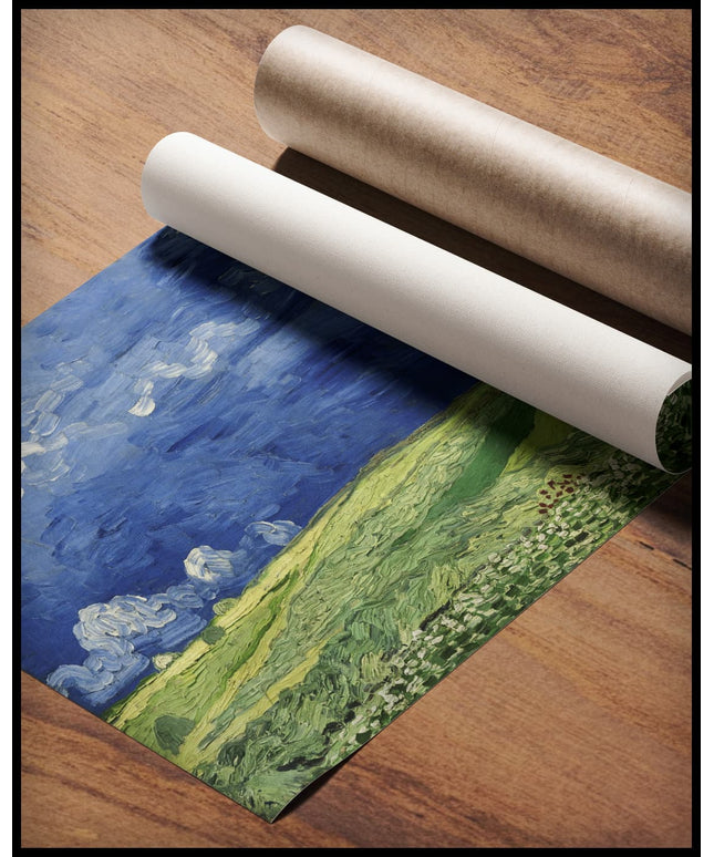 Weizenfeld unter einem Gewitterhimmel