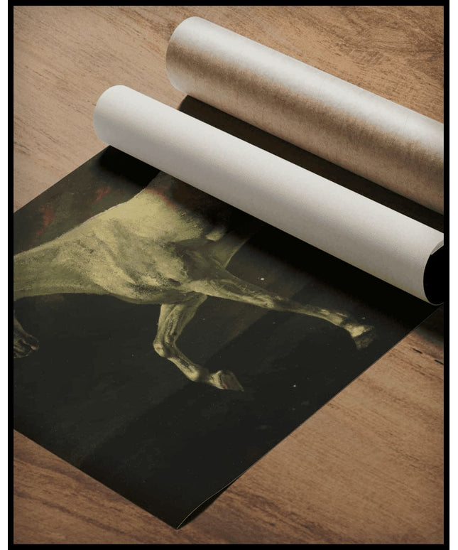 White Horse And Sunset