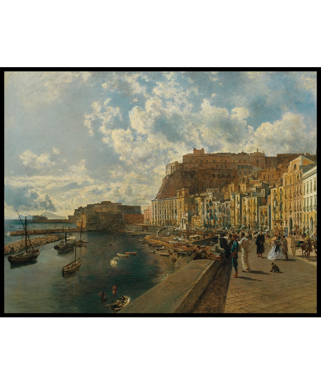 Am Strand von Santa Lucia in Neapel