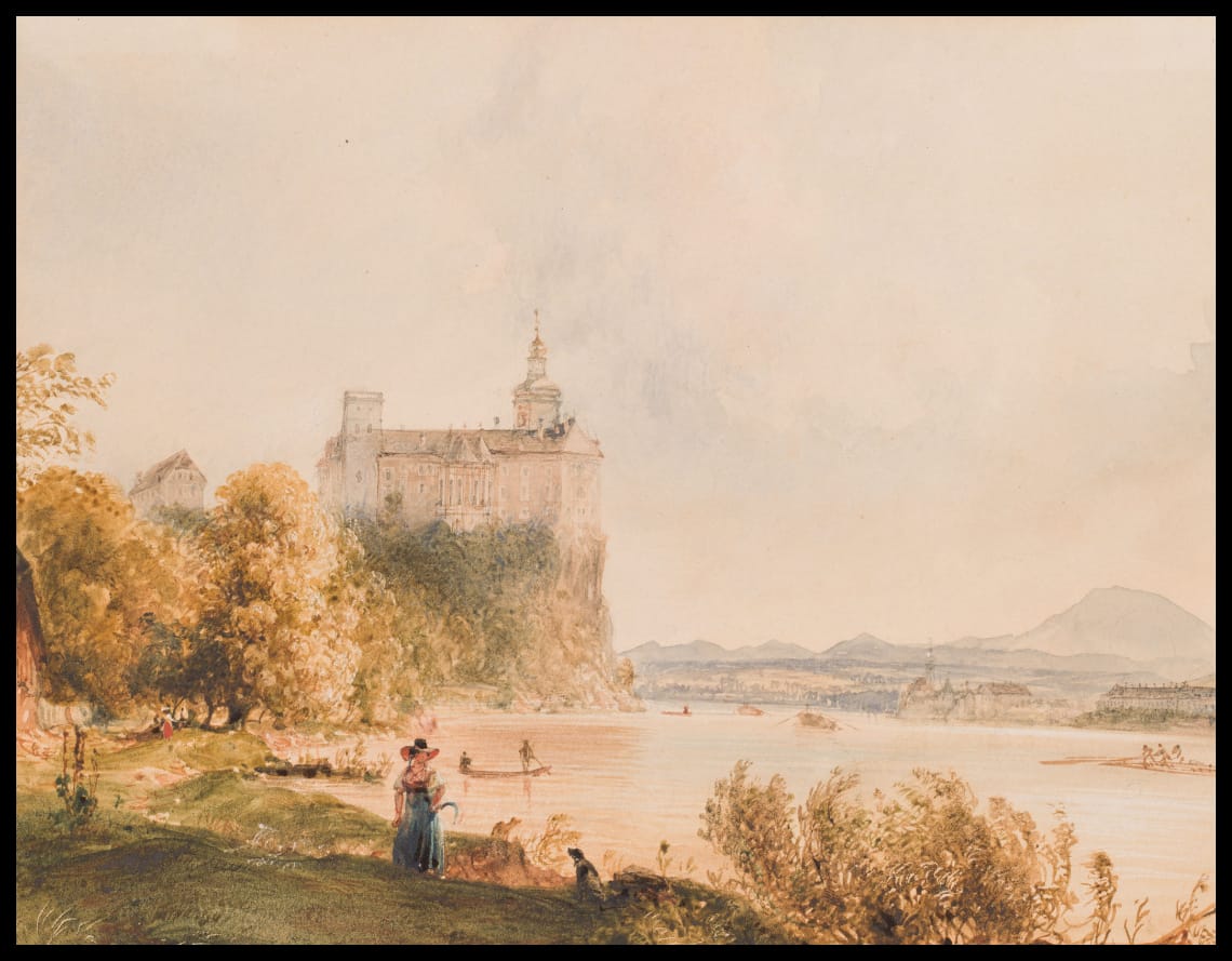 On the beach of Santa Lucia in Naples