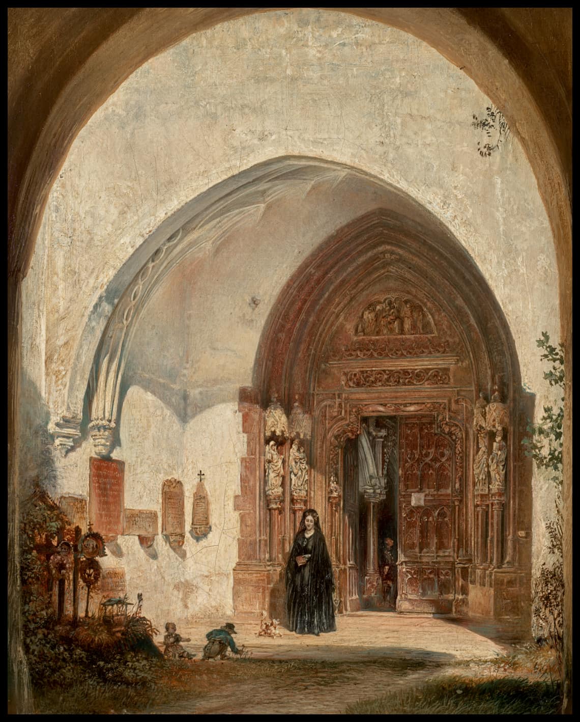 Das Portal der Stiftskirche Nonnberg in Salzburg