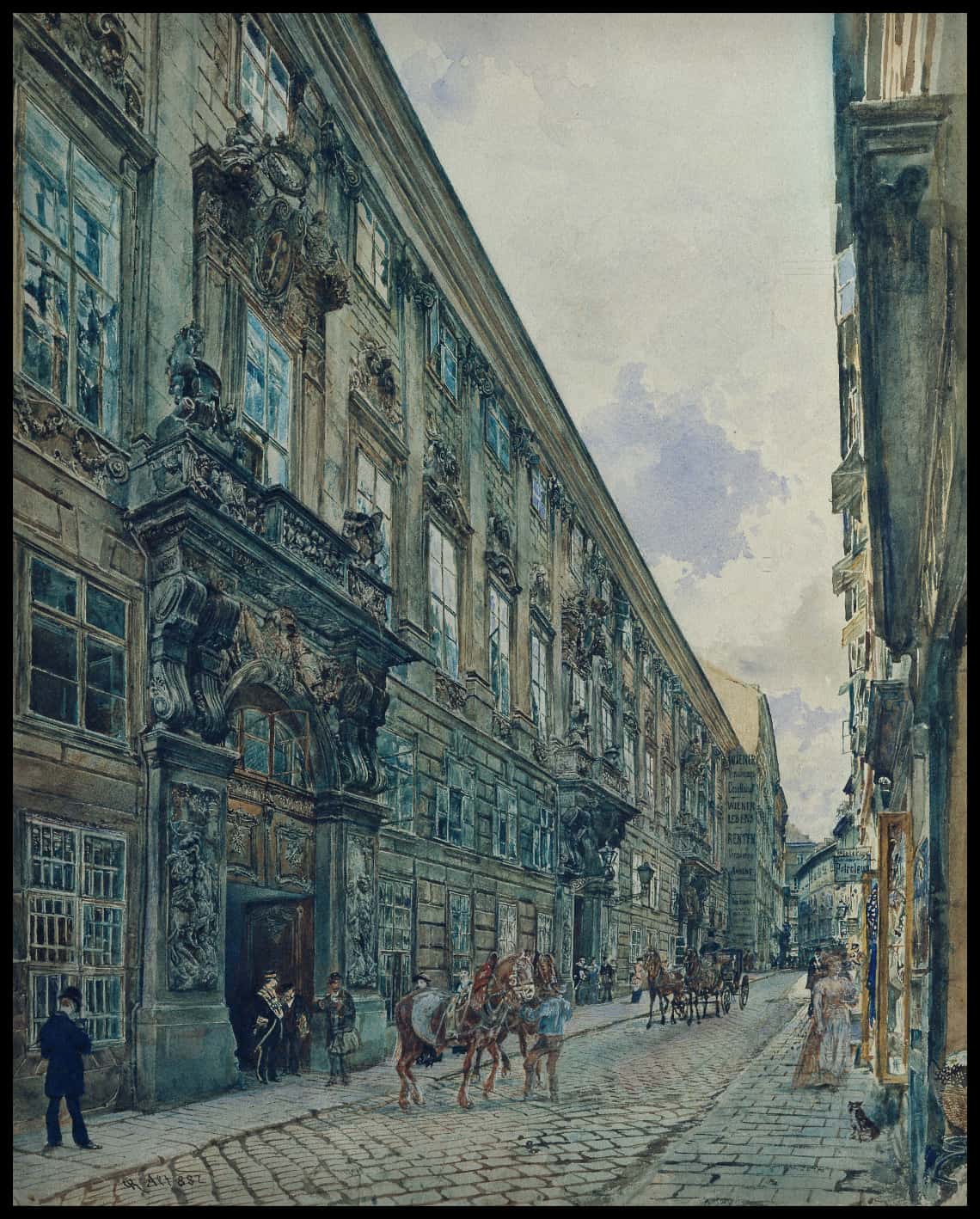 Das Winterpalais des Prinzen Eugen von Savoyen in der Himmelpfortgasse in Wien