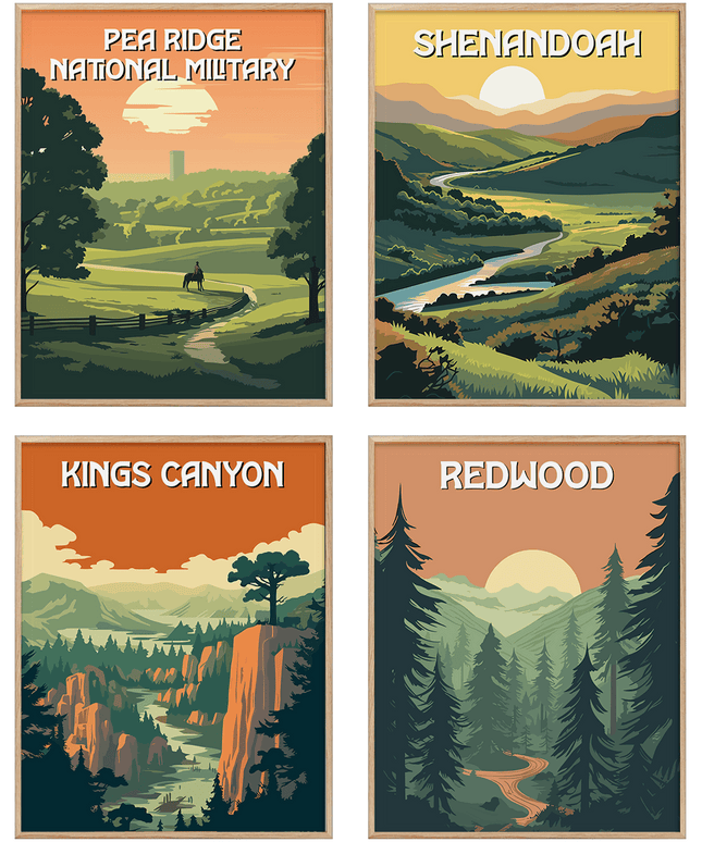 Nationalparks Poster Set