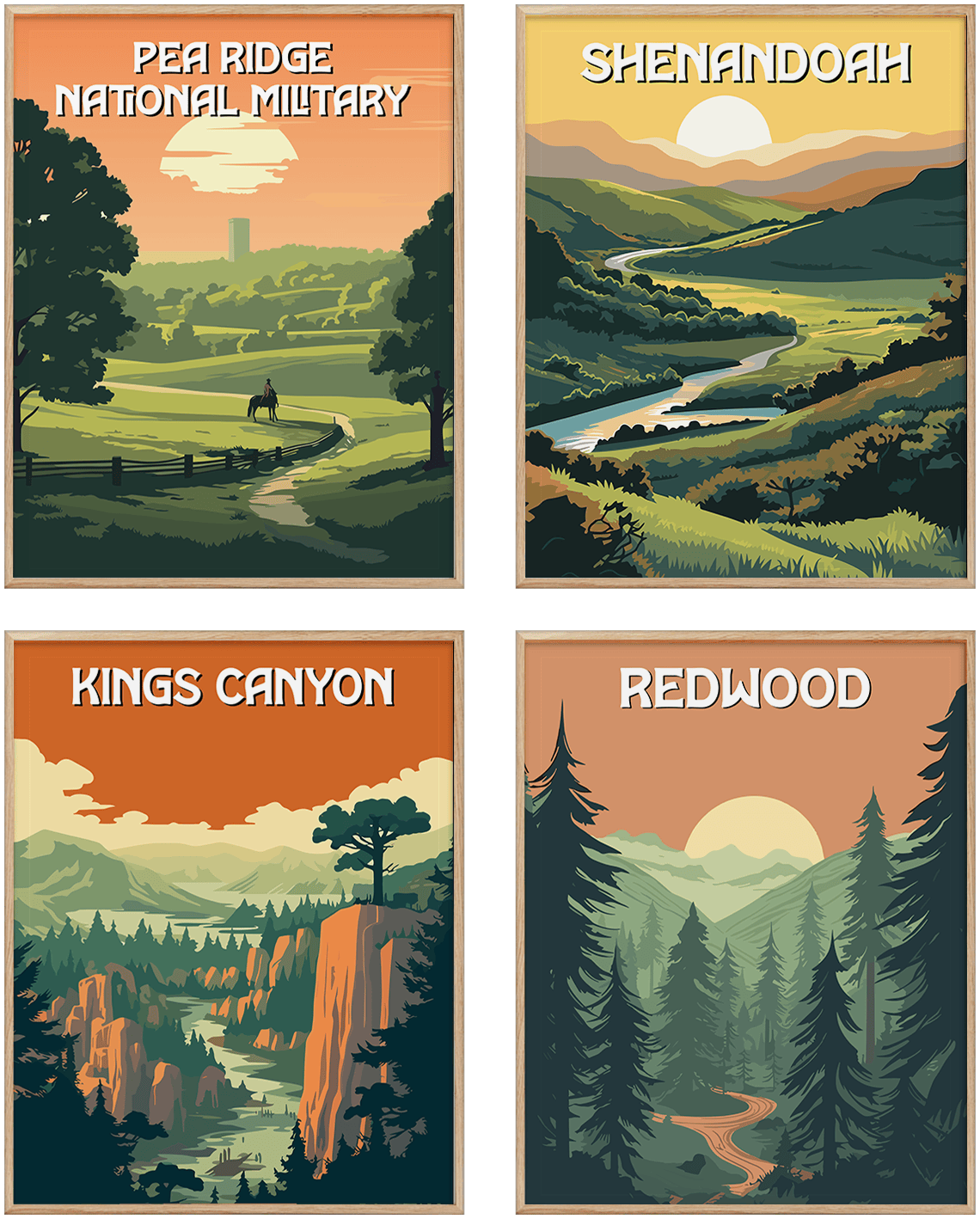 National Parks Poster Set