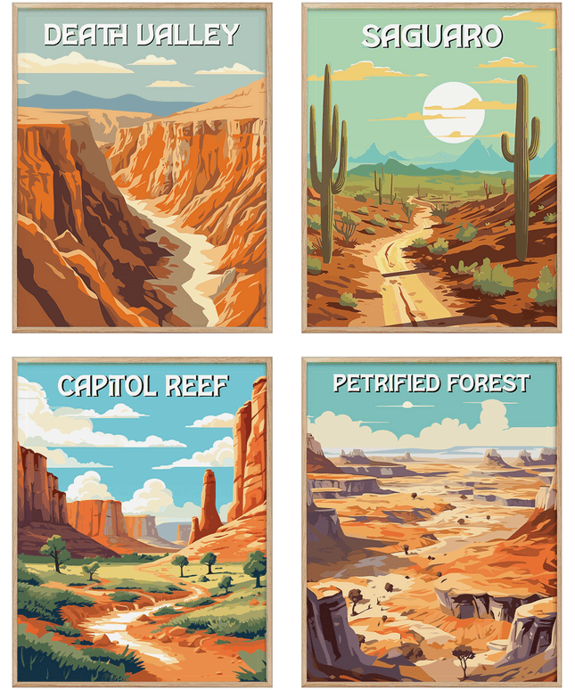 Nationalparks Poster Set