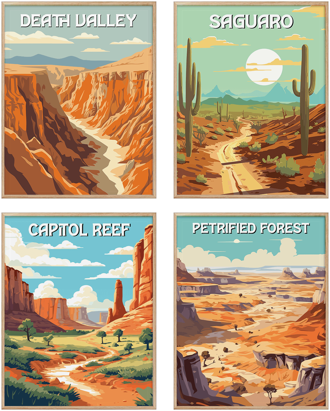 National Parks Poster Set