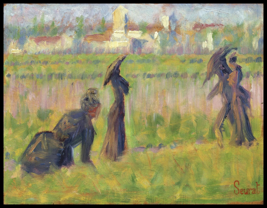 Figures dans un paysage