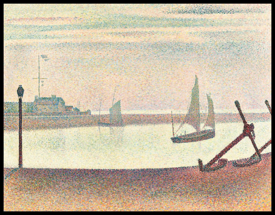 Le canal à Gravelines, le soir