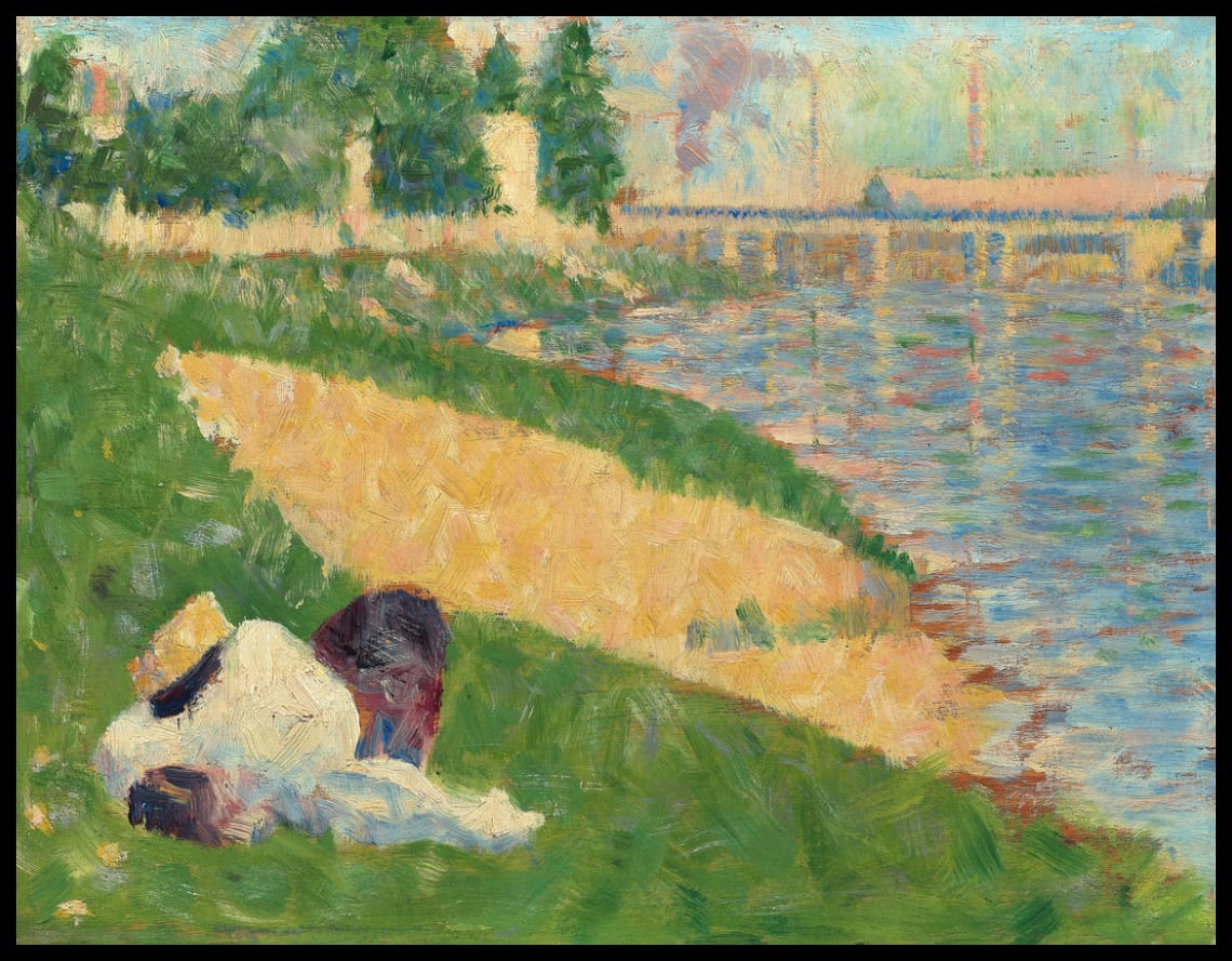 The Seine with Clothing on the Bank