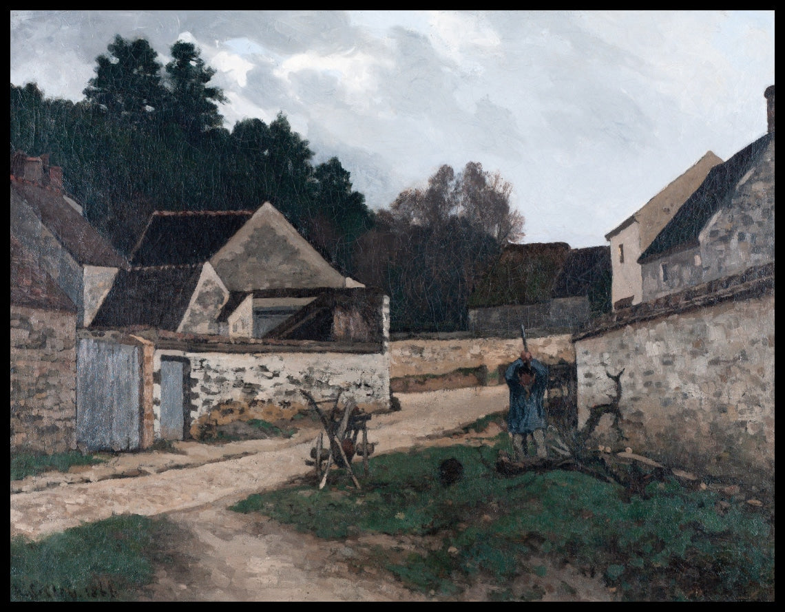 Rue du village à Marlotte
