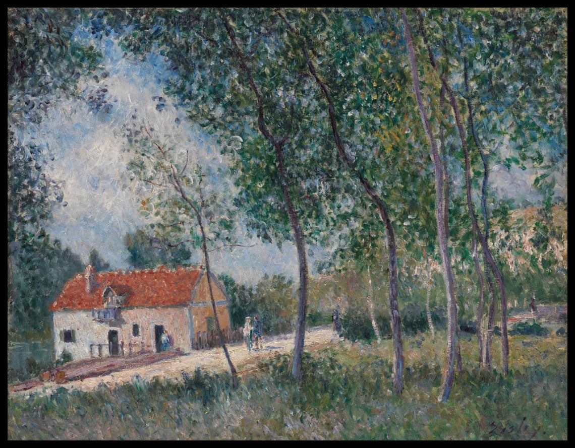 Road From Moret To Saint-Mammès