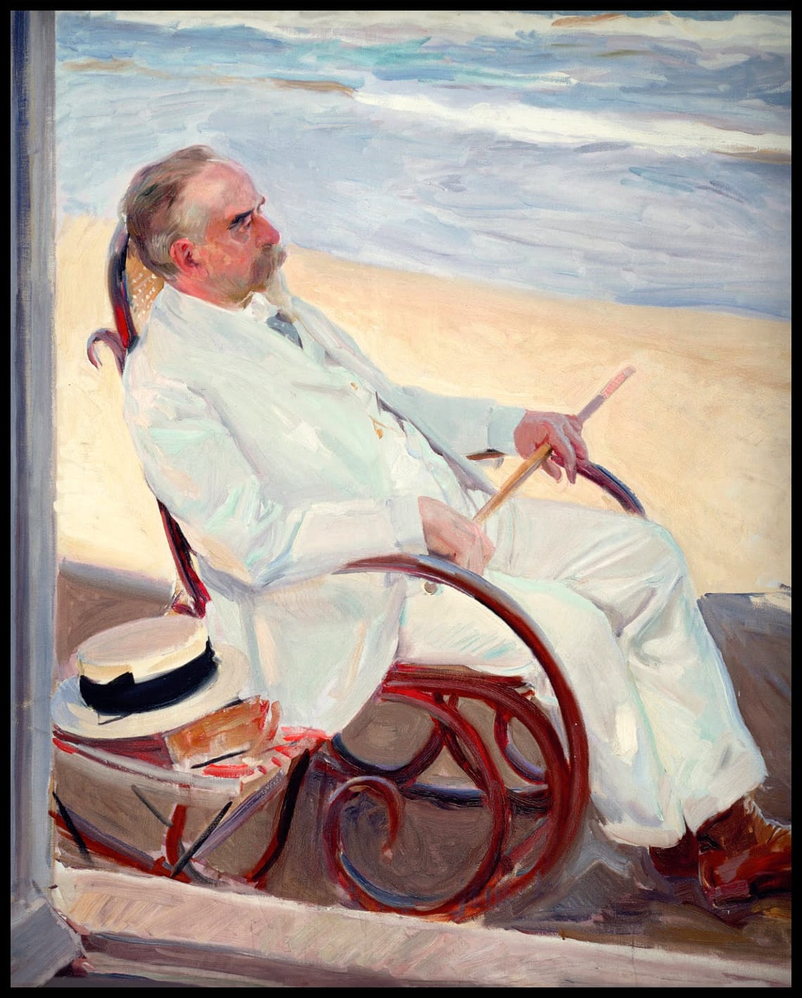 Antonio García à la plage