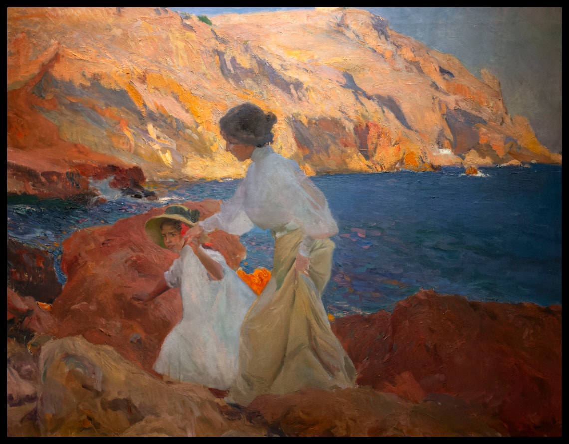 Clotilde et Elena sur les rochers à Javea