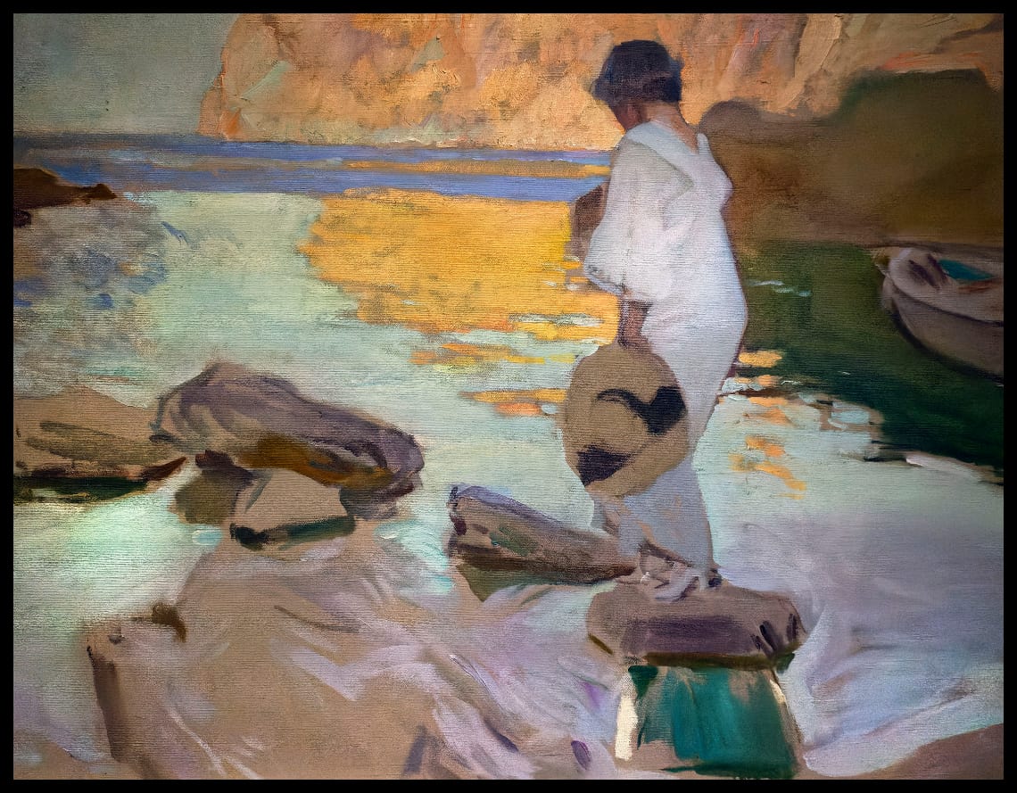 Elena dans la baie, San Vicente à Majorca