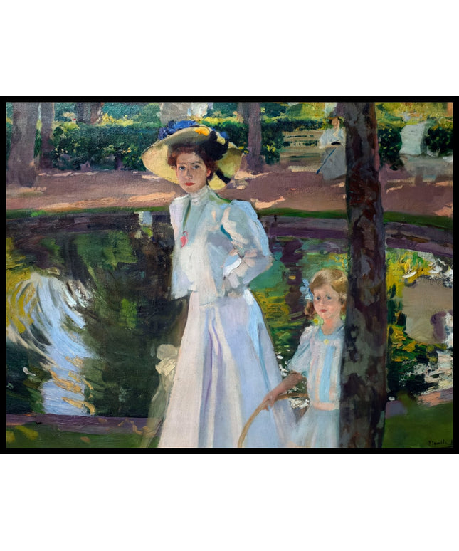 Marian in the gardens, la Granja