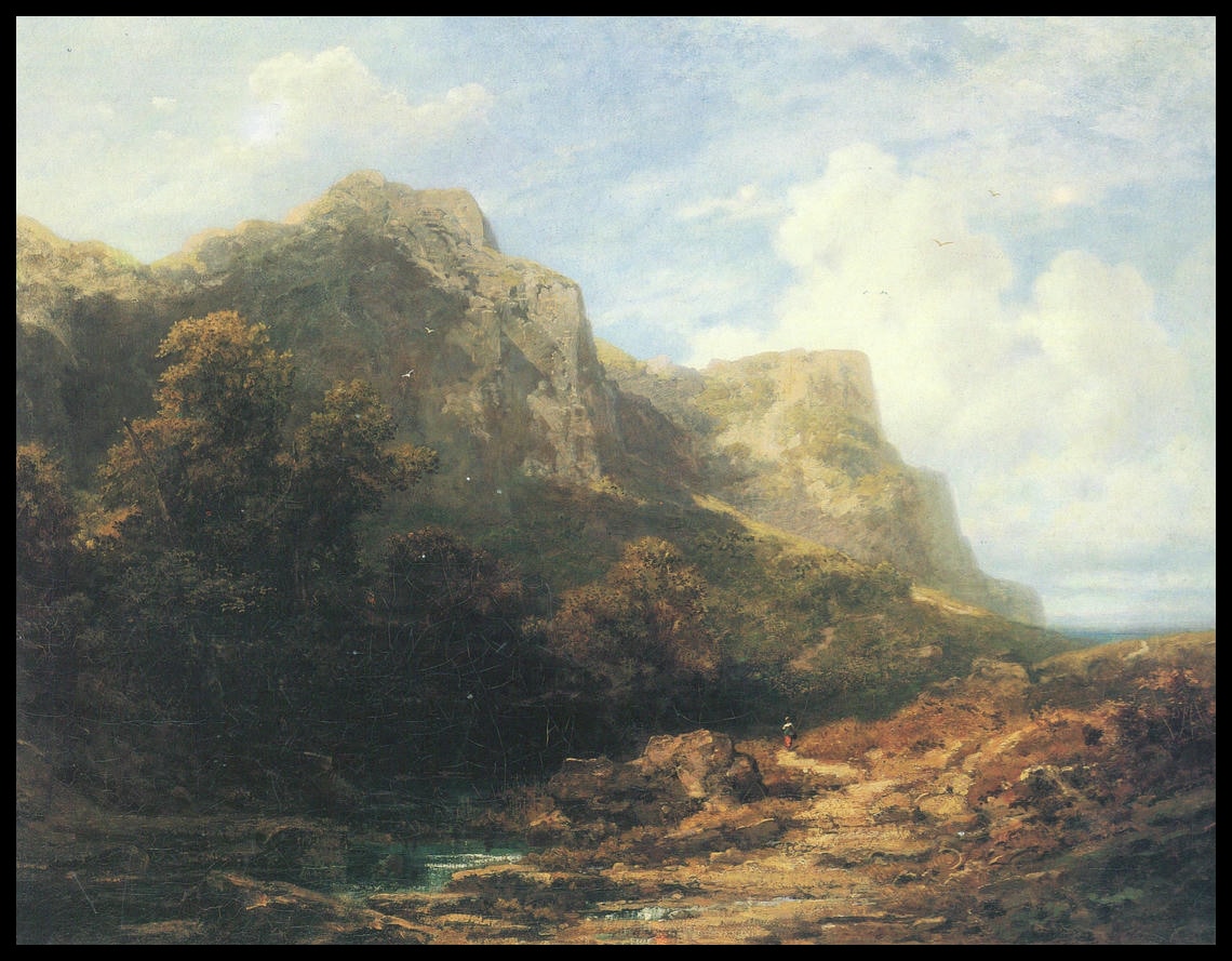 Paysage montagneux bavarois