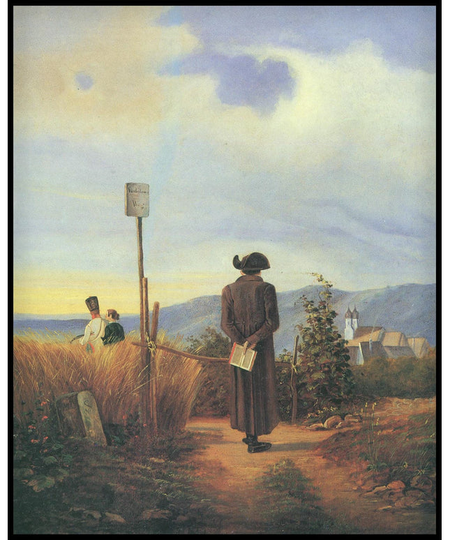 Der verbotene Weg (Jesuitenpater in der Landschaft)