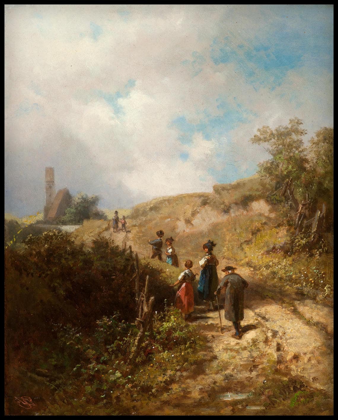 Le chemin vers l'église
