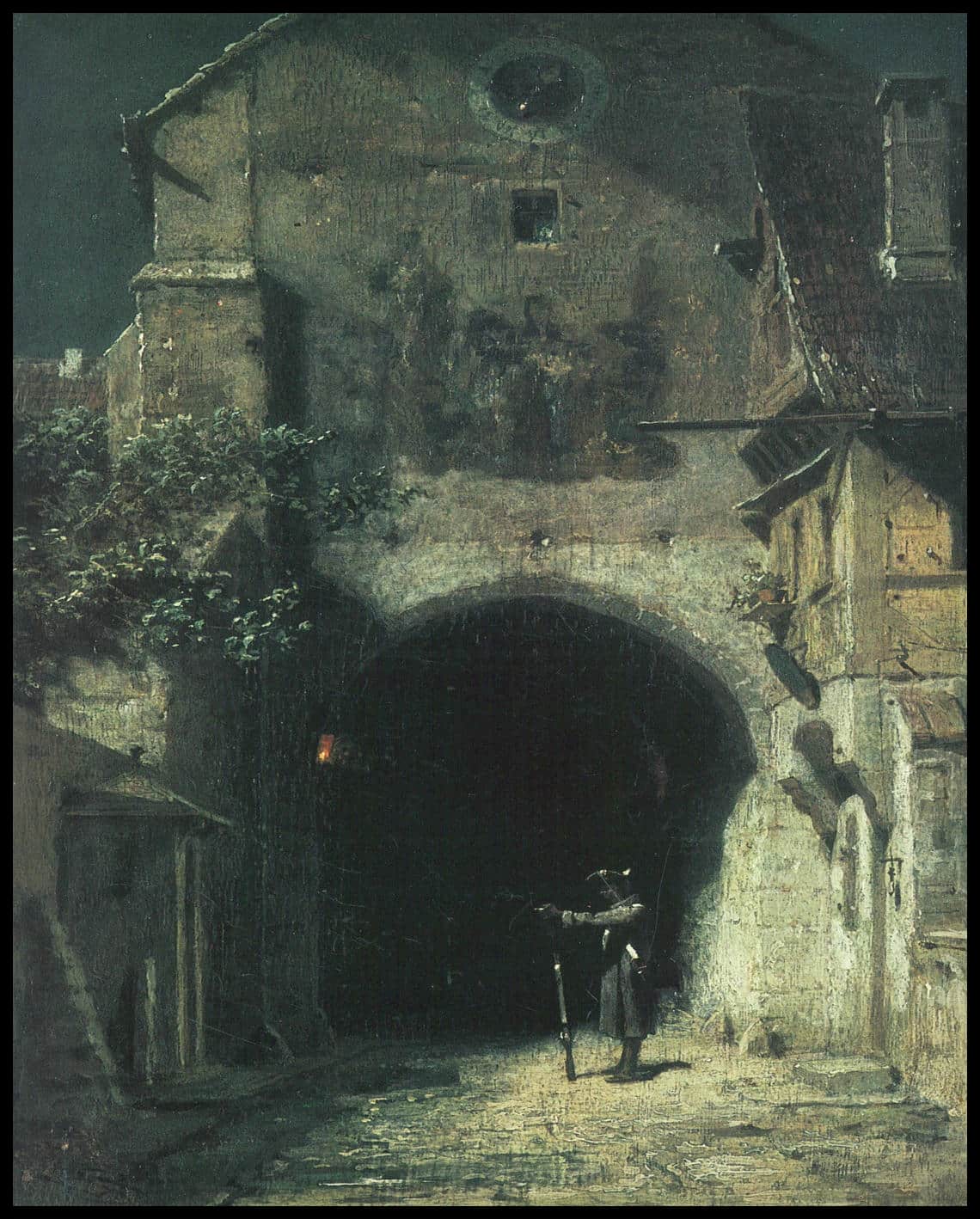 Garde de bouclier qui bâille (Poste qui bâille)