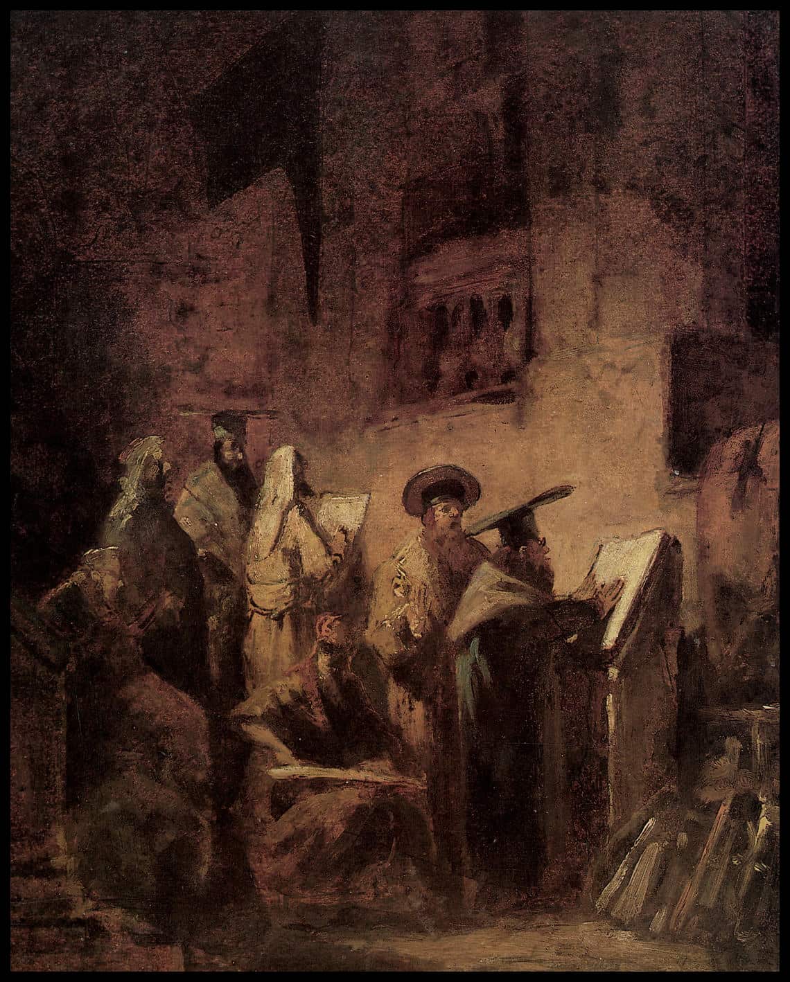 Dans la synagogue