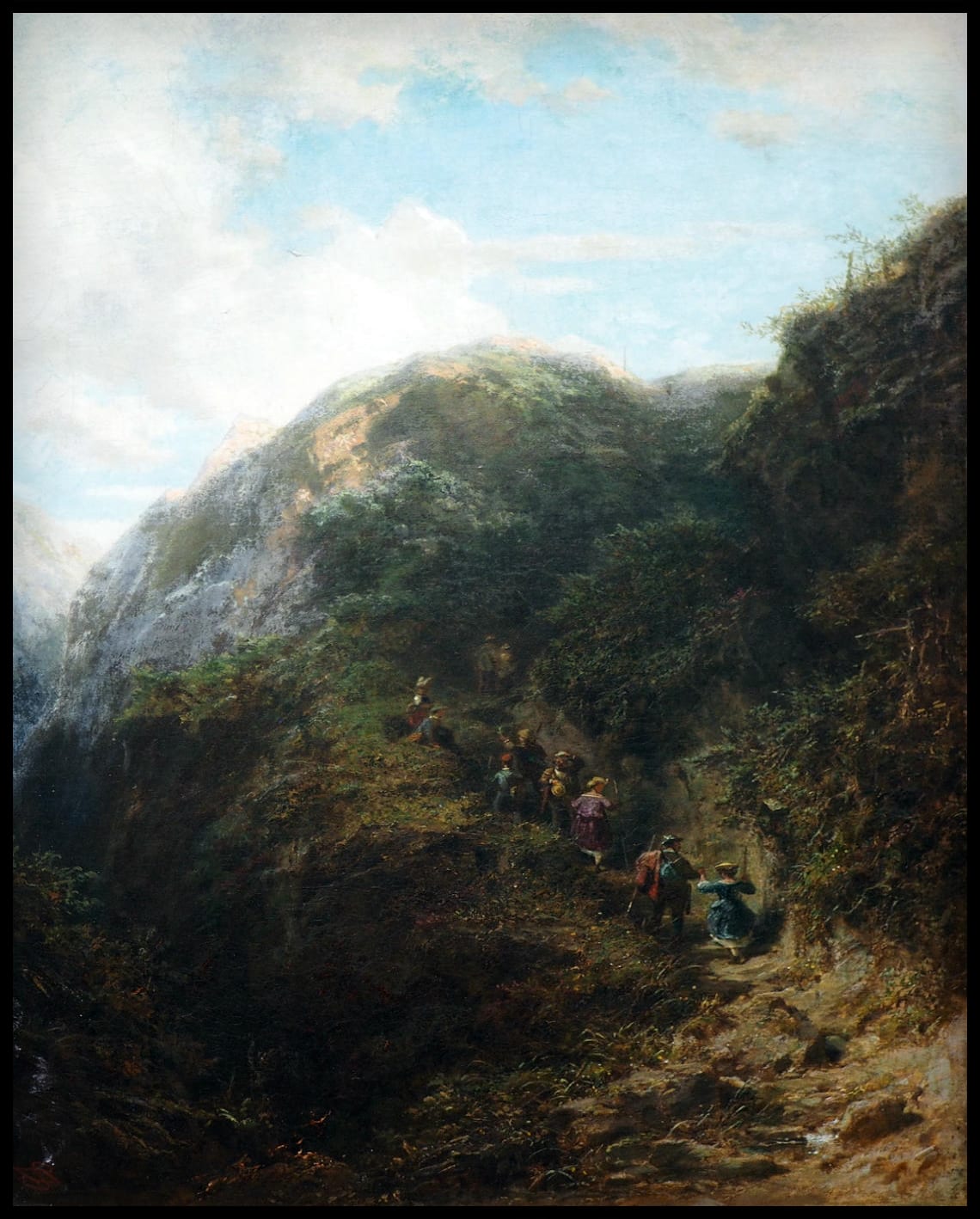 Tourists in the mountains
