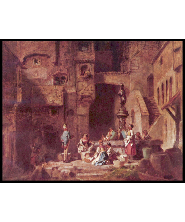 Wäscherinnen am Brunnen