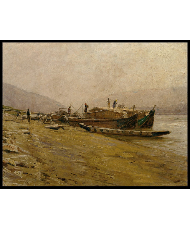 Donauschleppschiffe bei Spitz