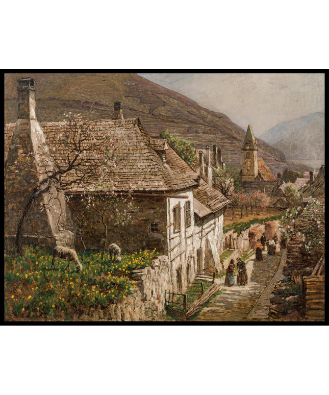 Frühling in Spitz an der Donau in der Wachau