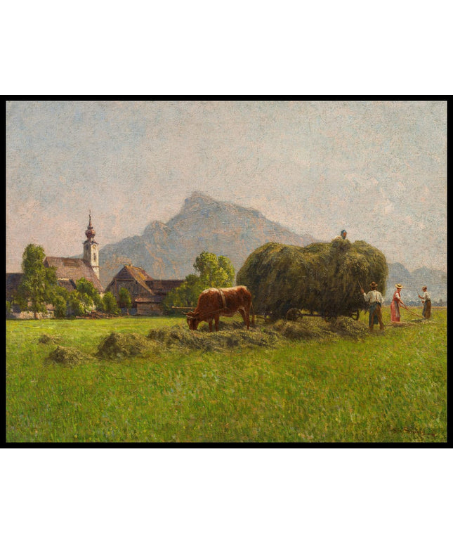 Motiv aus Salzburg mit Blick auf den Untersberg